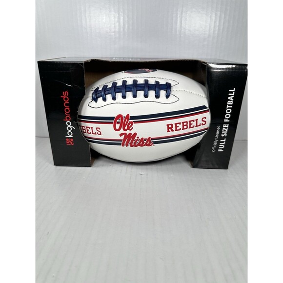 Ole Miss Stadium Full-Size Football Official NCAA Licensed by Logo Brands NEW - Picture 1 of 4